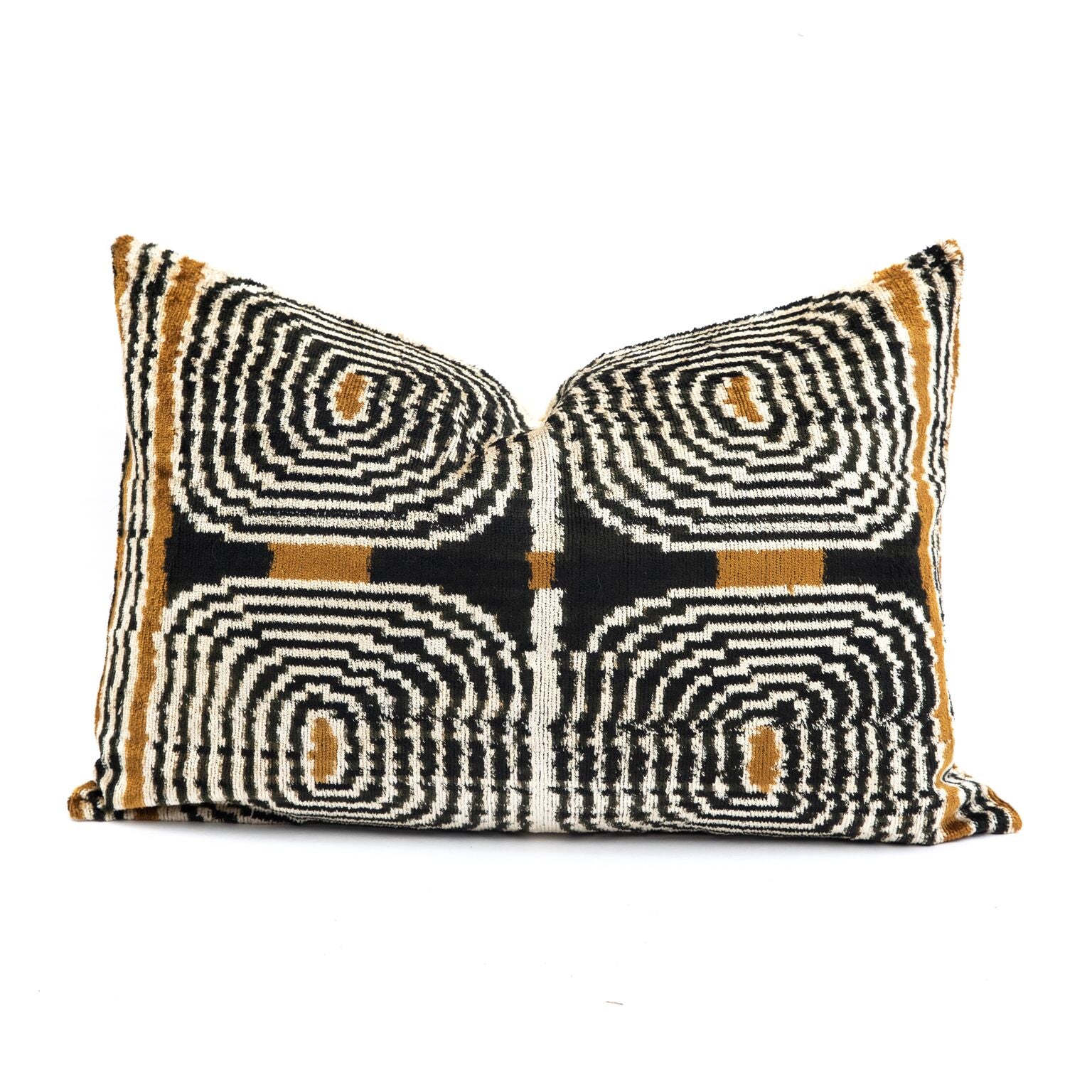 Retro Velvet/Silk Lumbar Pillow